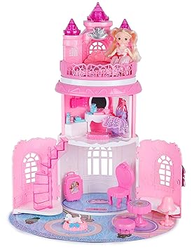 Lattice DIY Beautiful Dream Doll House,Pink