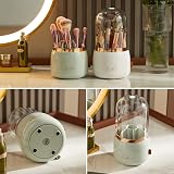 Bingobang Makeup Organiser 360 Rotating with Dustproof Lid Dark Green view 5