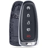MechanMagic Key Fob Shell Cover for Ford Explorer Edge Flex Expedition Focus Taurus Maverick Lincoln Navigator MKS MKT MKX 2011-2020 Keyless Entry Remote Control Case Replacement 5 Buttons
