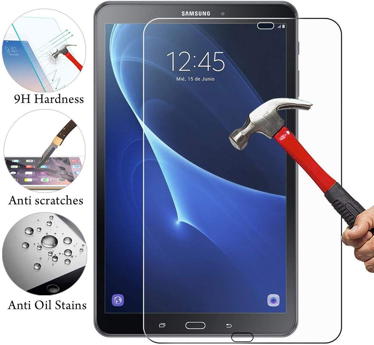 Samsung Galaxy Tab A 10.1 (SM-T580) Screen Protector - Image 3