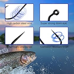 Eupheng 100pcs Plus Best Barbless Competition Fly
