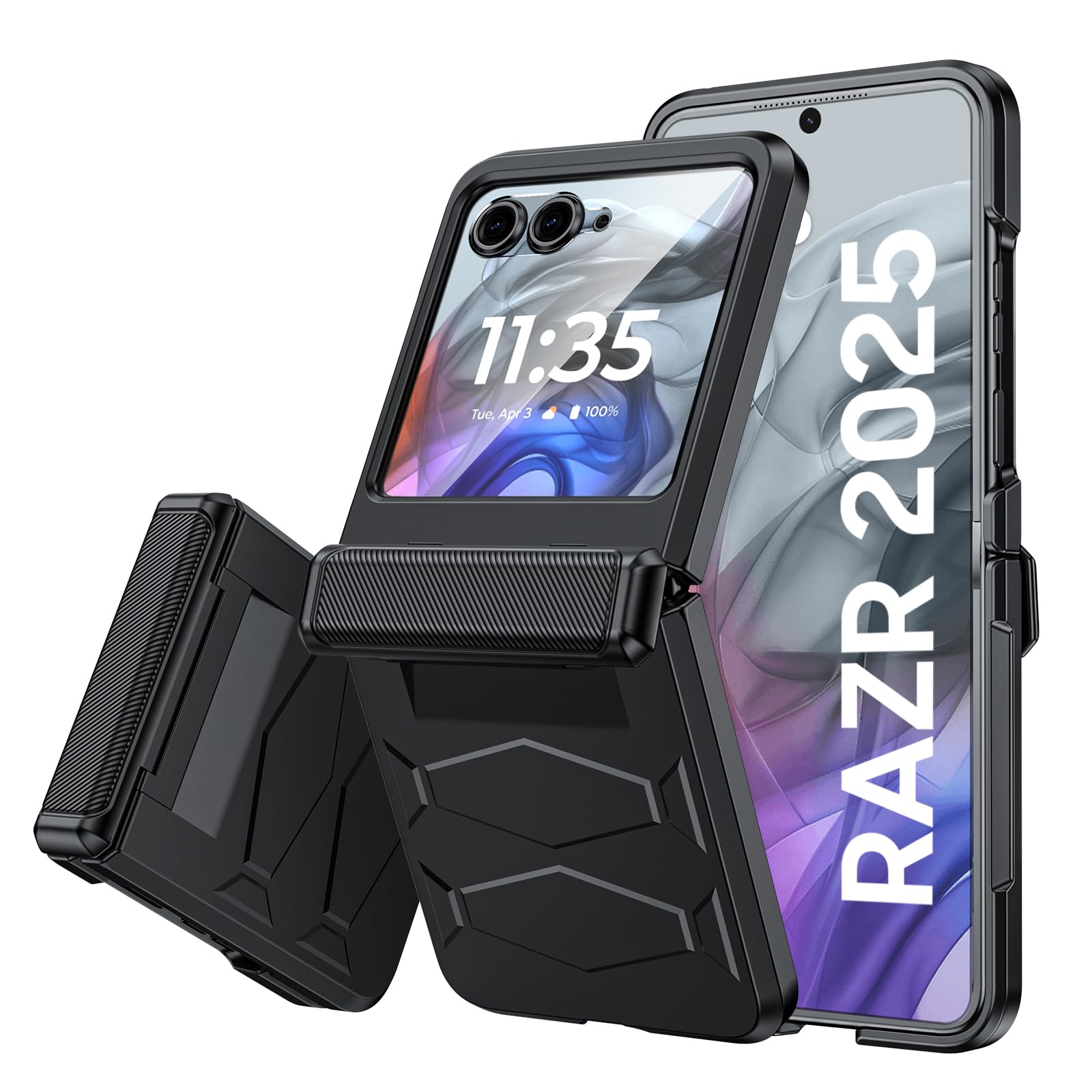Vizvera for Motorola Razr 2025 Case with Hinge