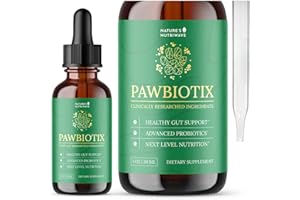 NATURE’S NUTRIWAVE Pawbiotix Liquid probiotics for Dogs - Dog probiotics for Digestive Health | 100% Natural Dog Gut Health probiotics | probiotics for Dogs | Original Formula, Beacon Flavor, 1oz, 1 Month Supply