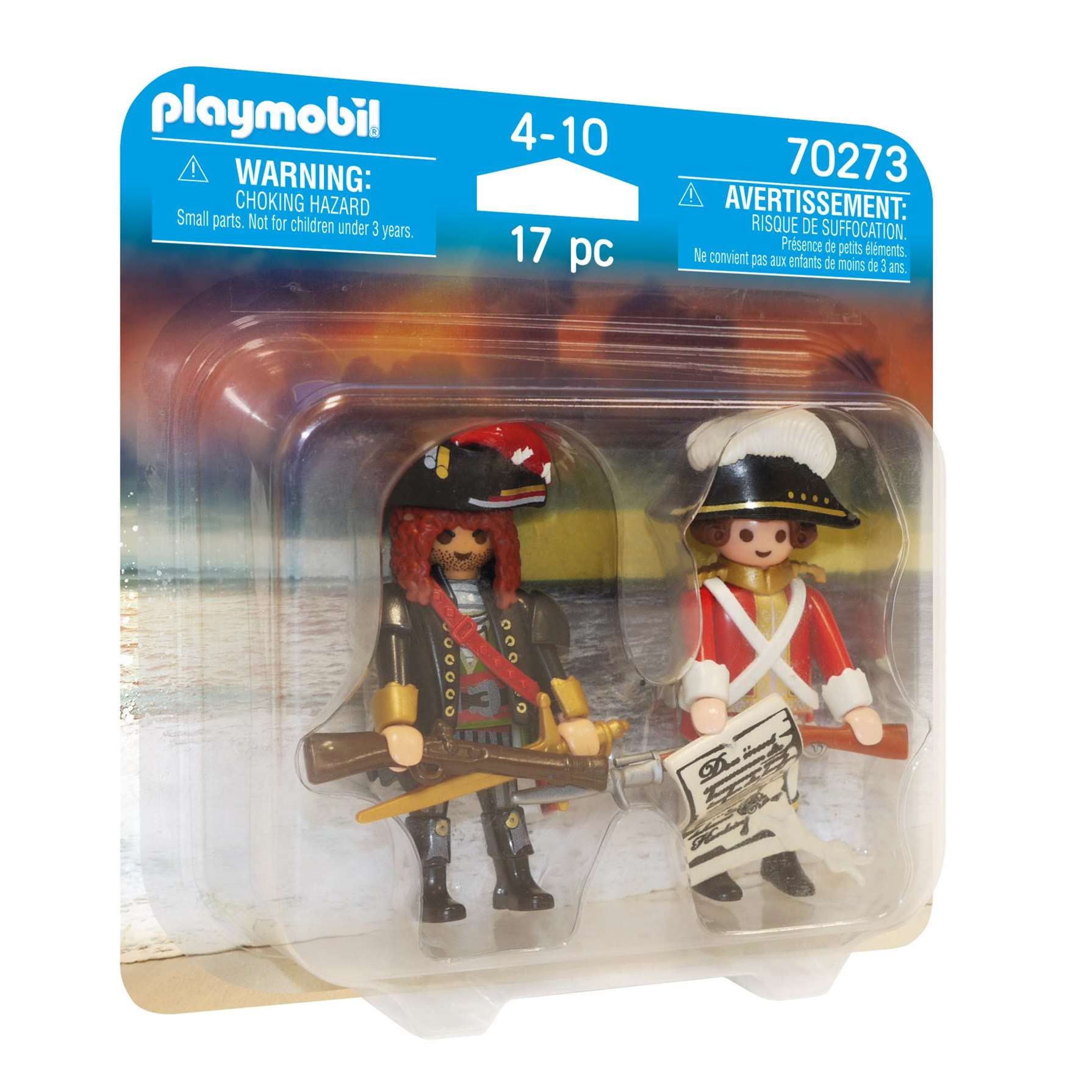 Playmobil 70273 Pirate and Redcoat Duo Pack, Fun Imaginative Role-Play, PlaySets Suitable for Children Ages 4+