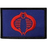 Cobra Action Figure Blue Cosplay Snake Tactical Hook Patch [3.0 X 2.0 -CB7]