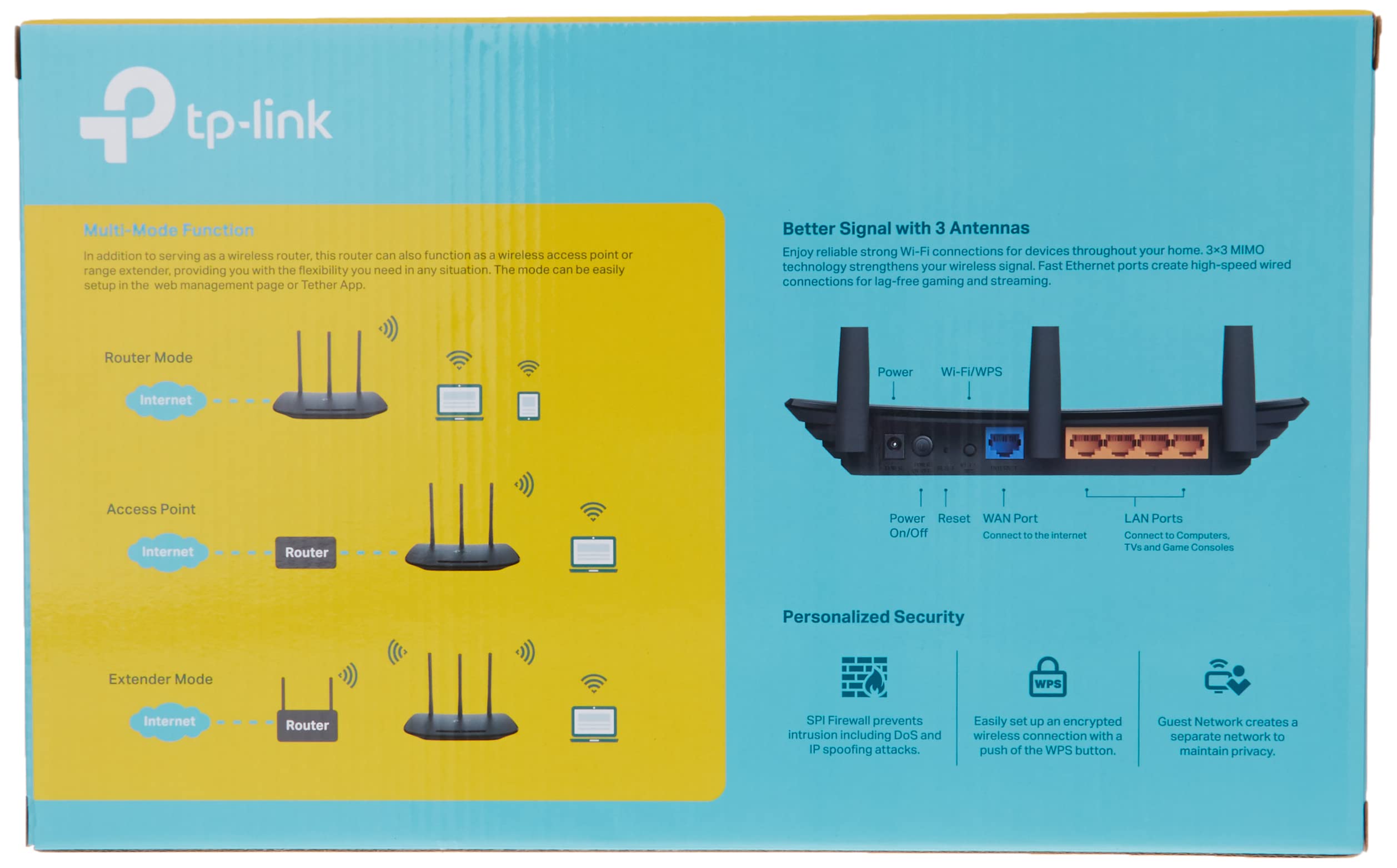 TP-Link N450 WiFi Router - Wireless Internet Router for Home (TL-WR940N)