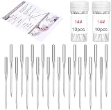 Axmru 20 Pcs Universal Sewing Machine Needles 90/14 Sharp, DIY Compatibility view 9
