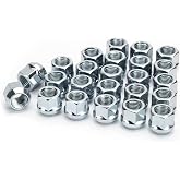 KSP M14X1.5 Open End Acorn Bulge Wheel Lug Nuts, 24PCS Chrome Open End Nuts | Zinc lug nuts m14x1.5, 3/4"(19mm) Hex 0.84&rdquo;(21mm) Height Conical Seat 60 Degree for Truck/Tuner Chevy Ford Aftermarket Rims