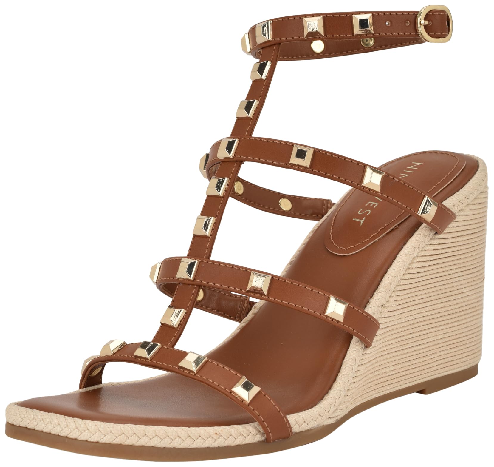 Nine West Women’s Sardis Wedge Wedge, Cognac 120, 9.5