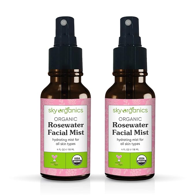 sky organics rose water facial mist