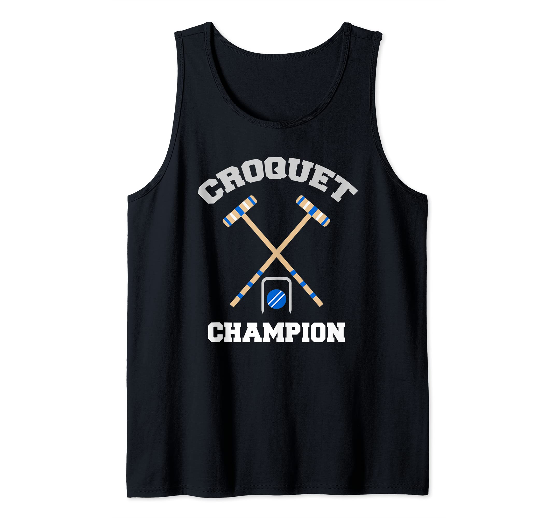 Croquet Game Ball Mallet Wickets Funny Champion Player Gift Tank Top