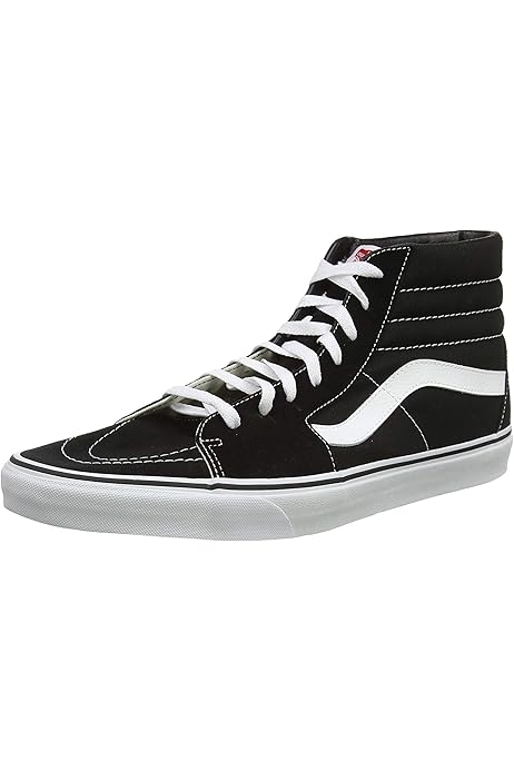 vans sk8 hi white black stripe