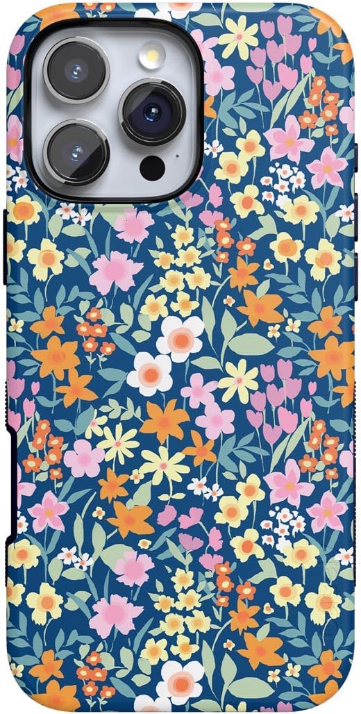 Casely Navy Floral Case for iPhone 16 Pro Max