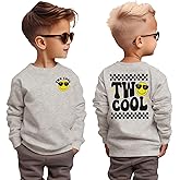 GLIGLITTR Two Cool Birthday Sweatshirt 2nd Birthday Boy Outfits 2 Year Old Toddler Boys Second Bday Party Long Sleeve Shirts