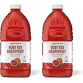 Amazon Grocery, Ruby Red Grapefruit Juice Cocktail, 64 Fl Oz (Pack of 2)