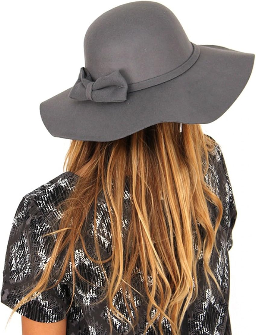 grey floppy felt hat