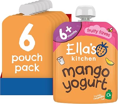 Ella's Kitchen Greek Yoghurt and Mangoes 90 g Pack of 6