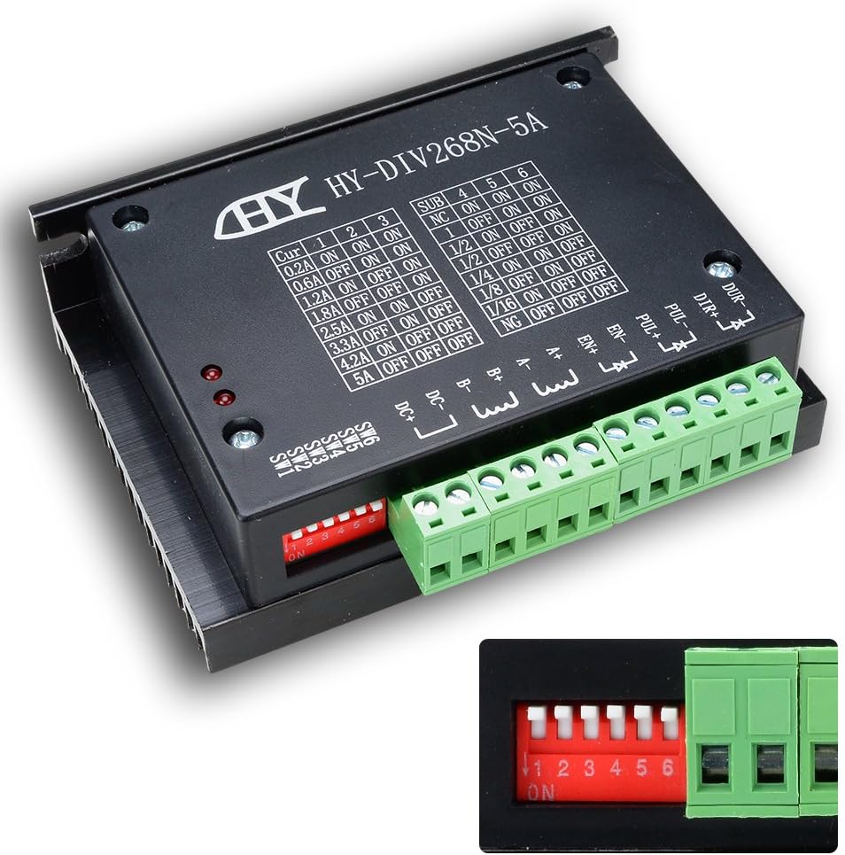 easylifeproduct CNC Single Axis TB6600 DC12~48V Two Phase Hybrid Stepper Motor Driver Controller