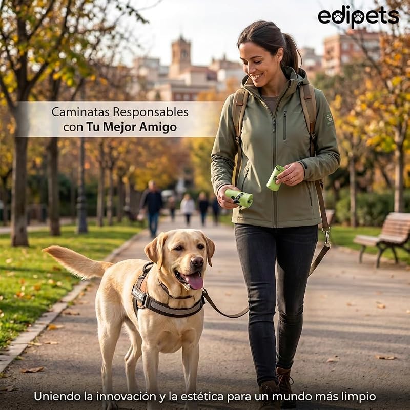 , sacos de cocó de cão, biodegradáveis, 405 ou 540 unidades, extra espessos, à prova de fugas, sacos de cocó de cão, sacos de cocó de cão, saco de cocó de cão (36 rolos / 540 unidades)