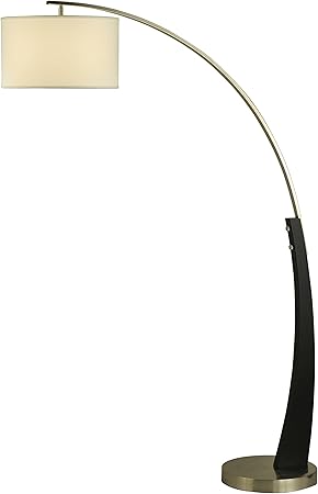 Nova Of California 2110003a Plimpton Modern Arc Floor Lamp Standing Light For Office Home Living Room Bedroom 72 Inch High Dark Brown