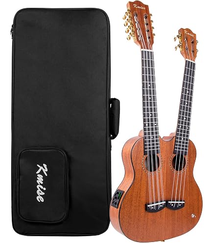Oscar Schmidt OU28T-A-U 8-String Tenor Ukulele - Satin Mahogany Finish