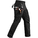 TACVASEN Mens Hiking Pants Waterproof Ripstop Lightweight Breathable Stretch Work Tactical Outdoor Pants with 8 Pockets