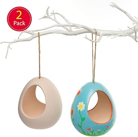 Ceramic Bird Feeders Kits For Children To Paint Decorate And Hang