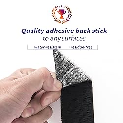 Art3d 4ft x 1 in. Hook and Loop Rolls Sticky