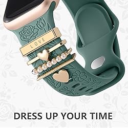 DaQin Flower Engraved Band Compatible with Apple