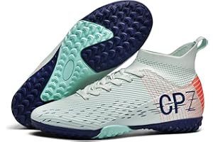 TOPSFEBA Soccer Cleats for Mens Womens Indoor Soccer Shoes Unisex Baseball Turf Shoes Youth Rugby Shoes Adult AG FG TF Football Boots Wide Training Sneaker