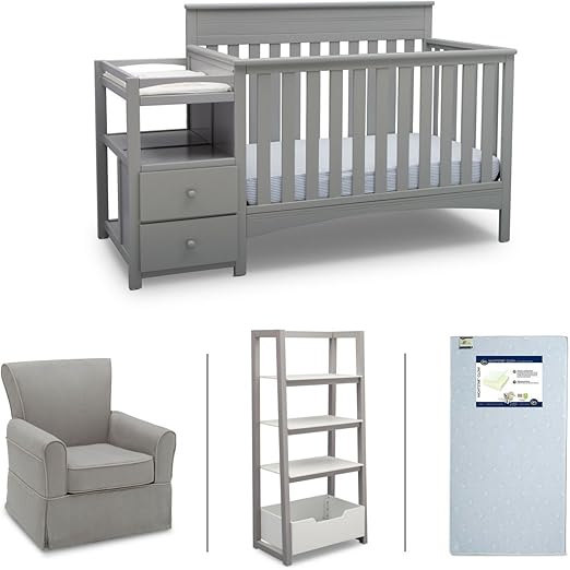presley crib and changer