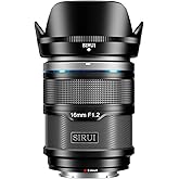 SIRUI Sniper 16mm Autofocus Lens, F1.2 Wide Angle APS-C Camera Lens for A5, A6, FX30, ZV-E10 (E Mount, Black)