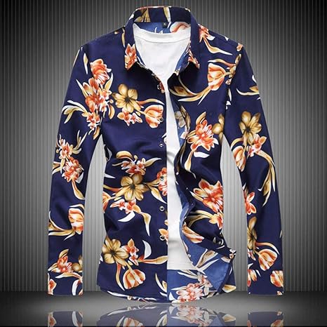 camisas de vestir para hombre de flores