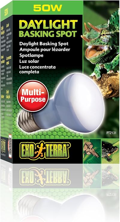 Exo Terra Daylight Basking Spot Lamp 50 W White brand reptile terrarium