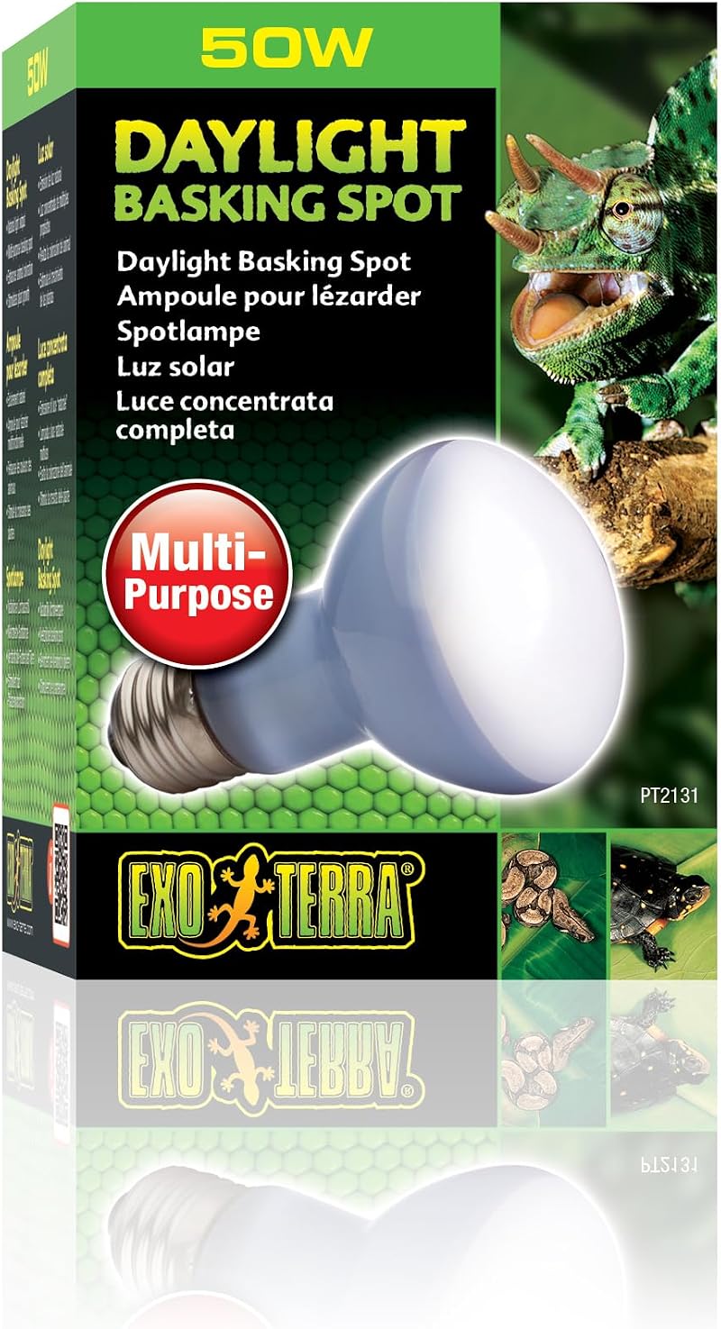 Exo Terra Daylight Basking Spot Lamp 50 W White brand reptile terrarium