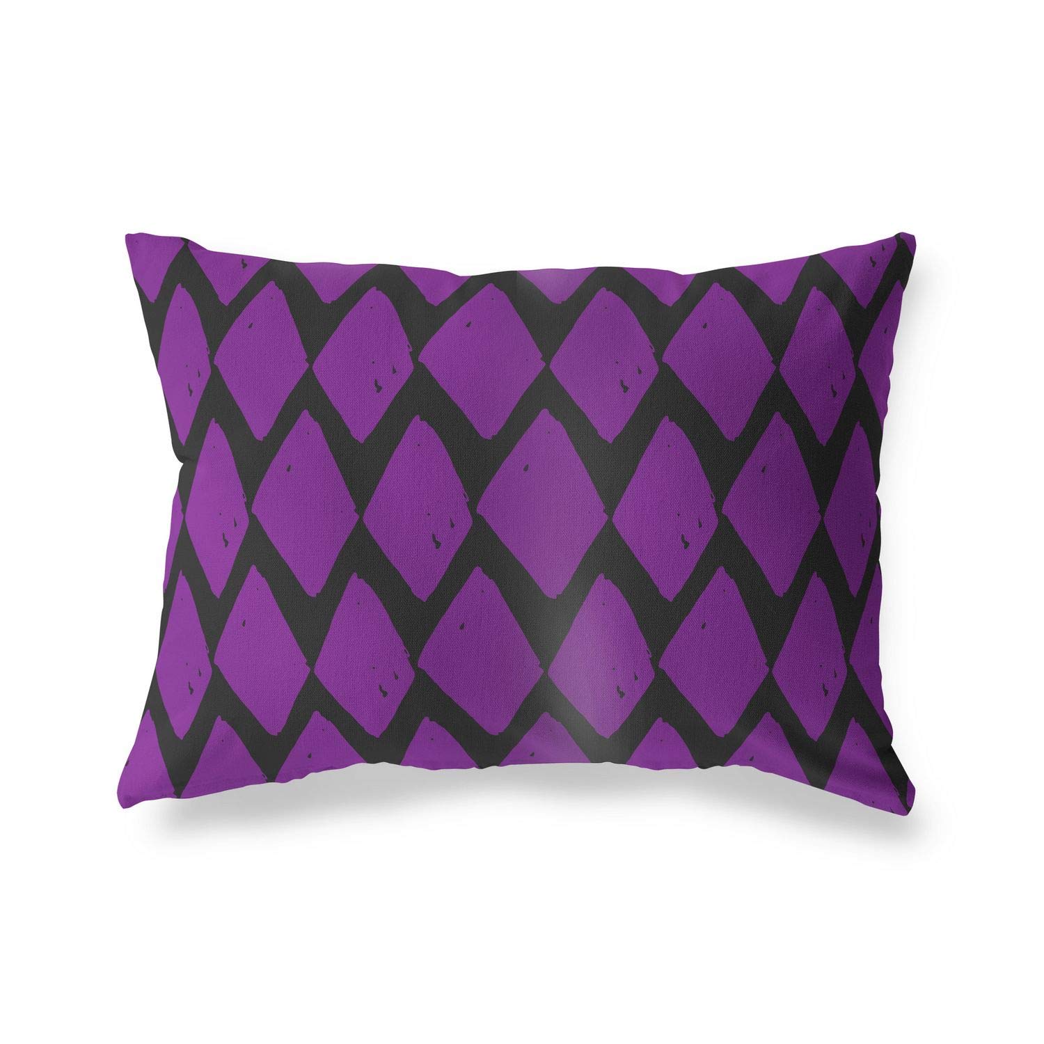 Bonamaison Decorative Cushion Cover Purple & Black, Throw Pillow Covers, Home Decorative Pillowcases for Livingroom, Sofa, Bedroom, Size: 35x50 Cm - Designed and Manufactured in Turkey