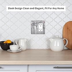 Christmas Snowflake Planks 2 Gang Light Switch