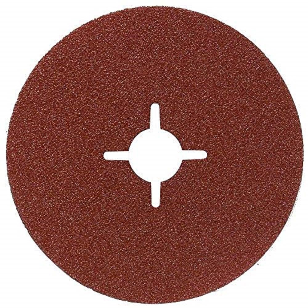 Bosch 2609256243 Fibre Sanding Disc for Angle Grinder Clamped for Wood and Metal 115mm Disc 8mm Bore 24 Grit