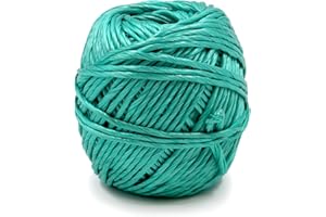 GOLDEN COCK Polypropylene Twine - 5/64" Thick, 164 Feet Long for Bundling, Packaging, Gardening and More, Green