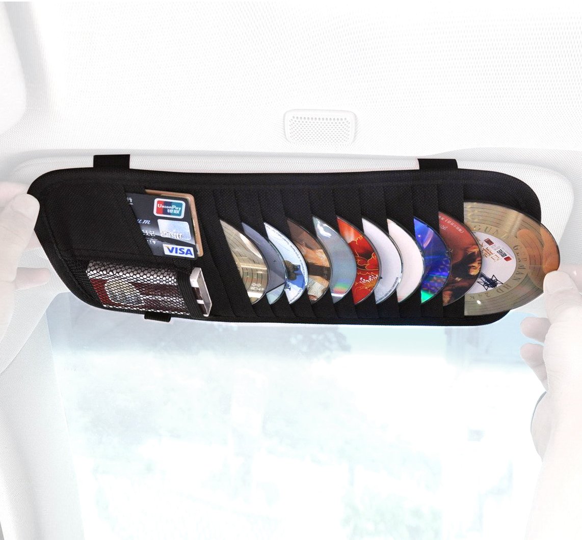 Car Visor Organizer CD Holder 12 Pockets wallet Storage Disc DVD VCD Disk Case