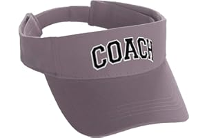 I&W HATGEAR Custom Sport Sun Visor Hat A to Z Initial Team Letters, Black Visor White Black