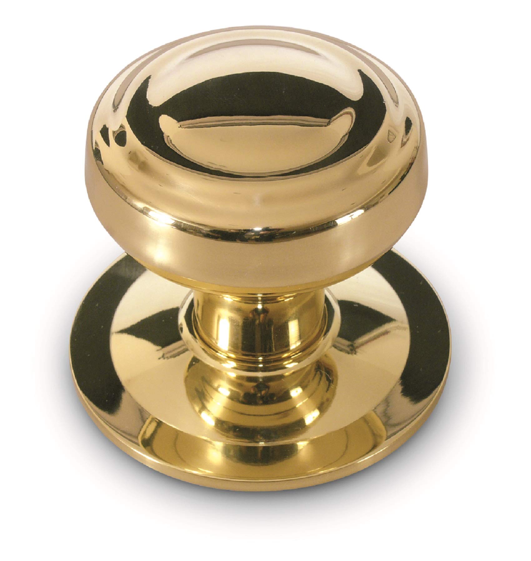 Anzapack 812459h Door Knob – for Front Door - Lathed in Golden Brass.