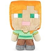 Jay Franco Mojang Minecraft Plush Stuffed Alex Pillow Buddy - Kids Super Soft Polyester Microfiber, 16 inch (Official Product)