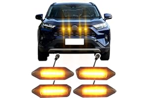 LED Front Grill Lights for 2019-2025 Toyota RAV4 Raptor Light 5th Gen RAV 4 Hybrid Accessories XL XLE Premium Limited Only (A