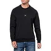 BOSS mens Badge Logo Cotton Blend Sweatshirt