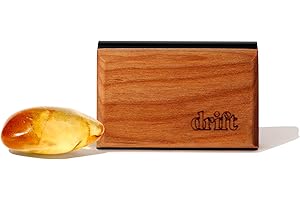Drift Car Air Freshener - The Original Wood Air Freshener - Car Odor Eliminator - Long Lasting Scent - Auto Accessories - Metal Clip - Essential Oils - Clean Ingredients - Amber Scent Starter Kit