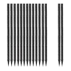 Straight-Rebar-Ground-Stakes 24Inch,Black Coated