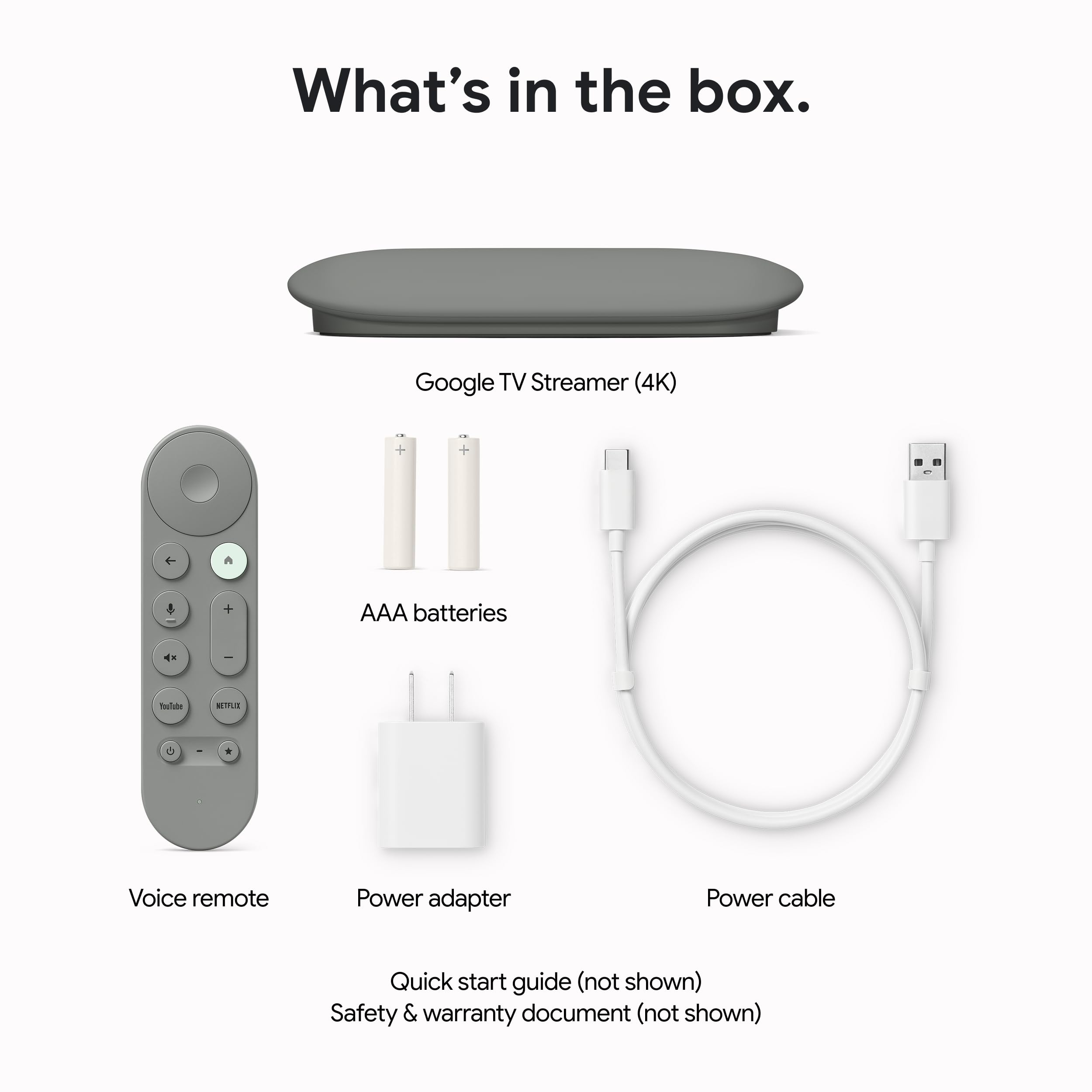 Google TV Streamer 4K - Fast Streaming Entertainment on Your TV with Voice Search Remote - Watch Movies, Shows, Live TV, and Netflix in 4K HDR - Smart Home Control - 32 GB of Storage - Hazel