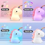 One Fire Unicorn Night Light Kids 16 Colours Remote Dimmable Silicone 12H view 7