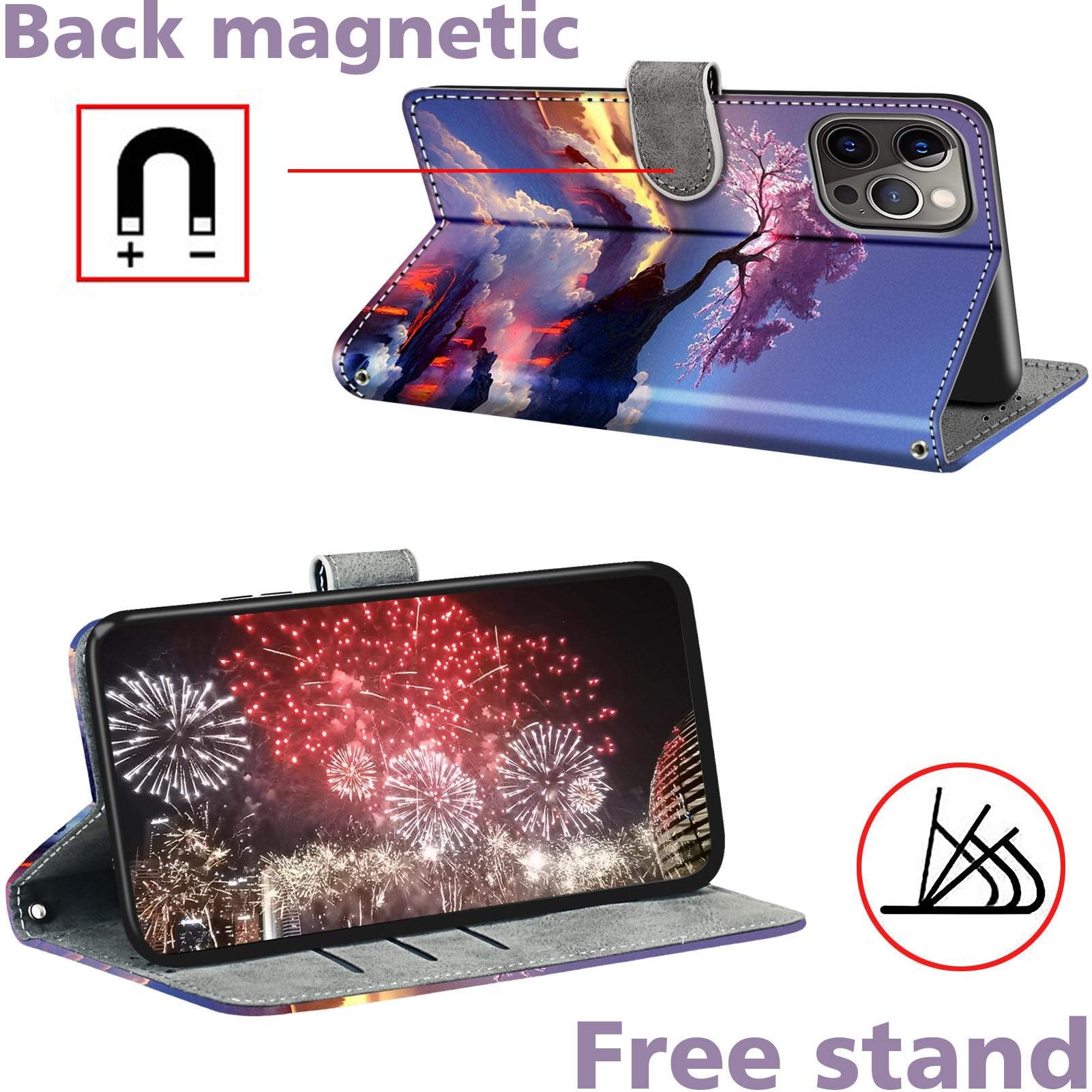 Handyhülle für Google Pixel 10a Hüllen Premium Leder Case Klappbar Wallet Magnet Kartenfach Standfunktion Schutzhülle kompatibel mit Google Pixel 10a Hülle,Berge 5